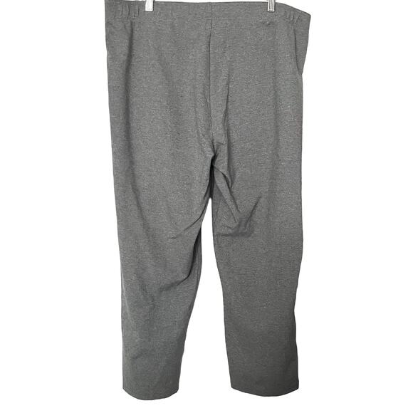 REBECCA MALONE HIGH-RISE STRAIGHT LEG PULL-ON PANTS, WOMENS, 2X, LIGHT GREY - Picture 2 of 8